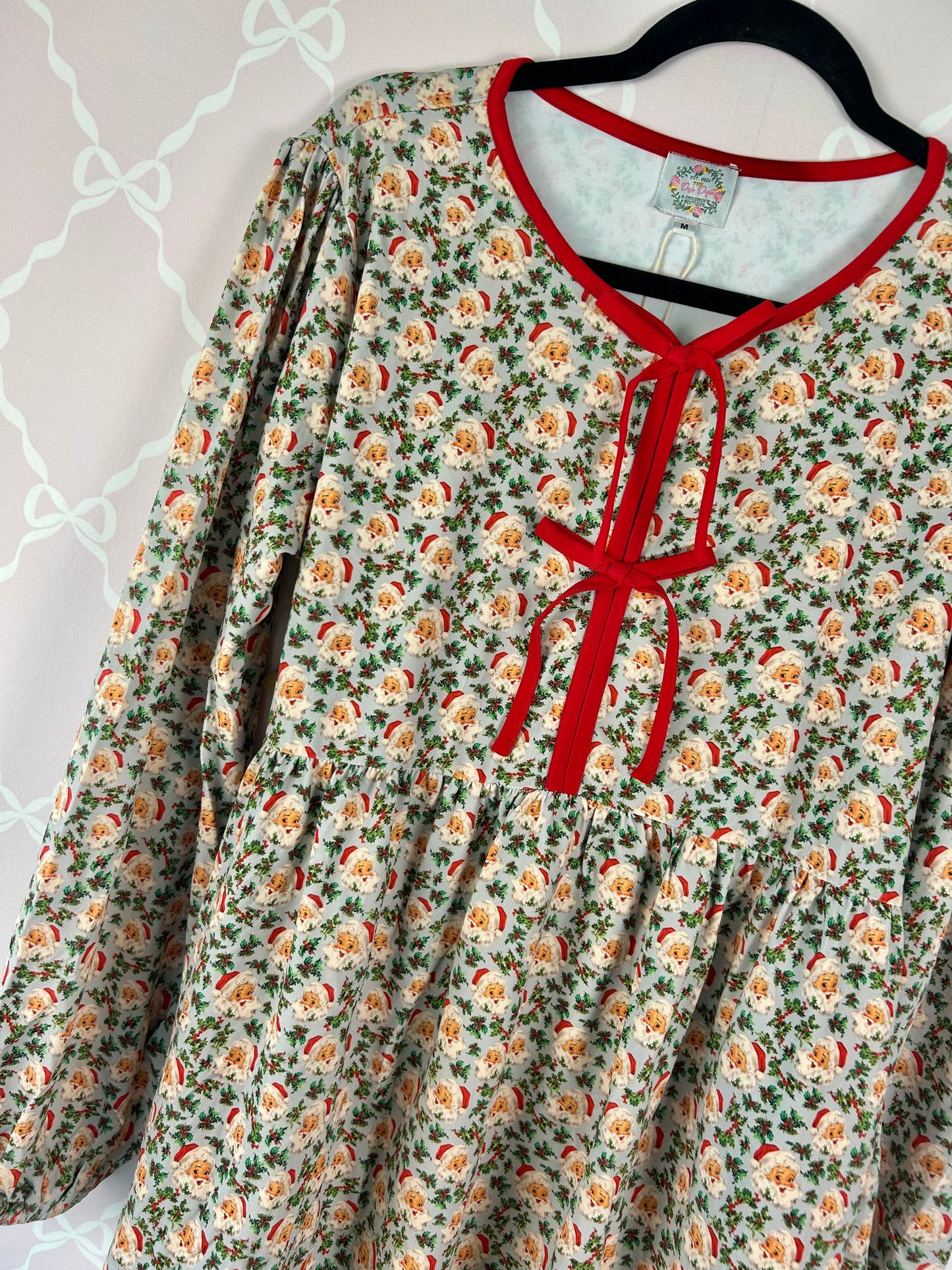 Vintage Santa Mom Pajamas