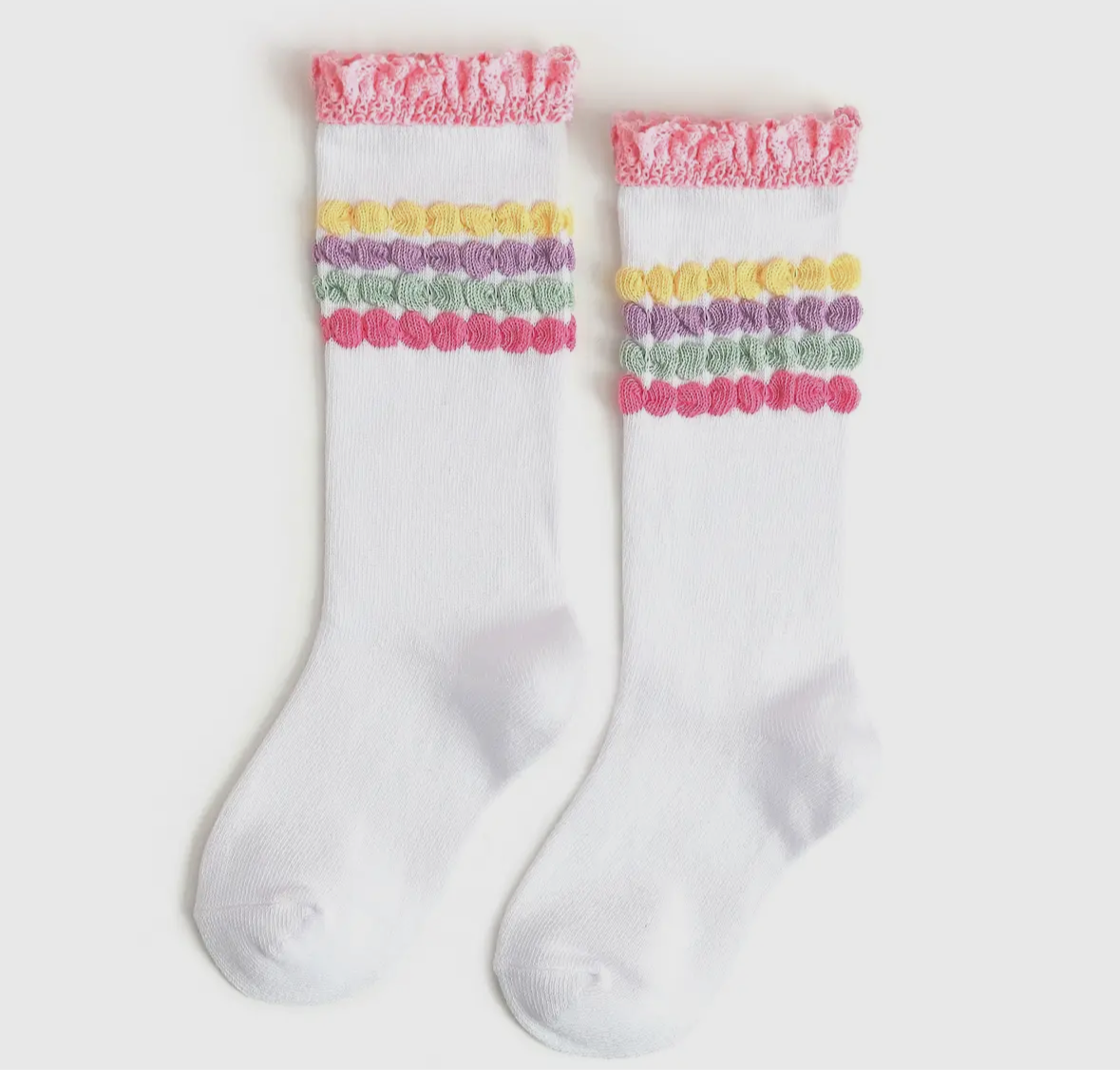 Little Stocking Co. Pastel Bubble Lace Socks
