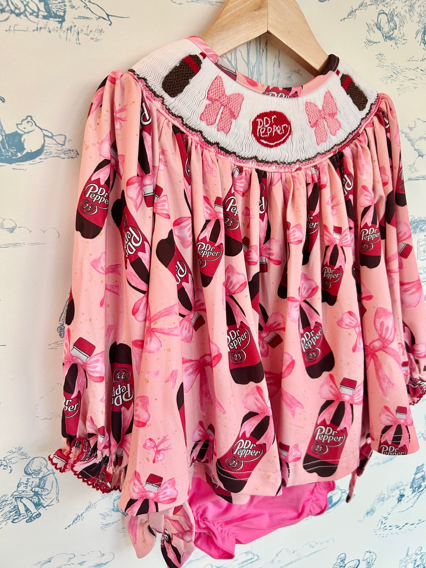 Dr. Pepper Long Sleeve Girls Bloomer Set