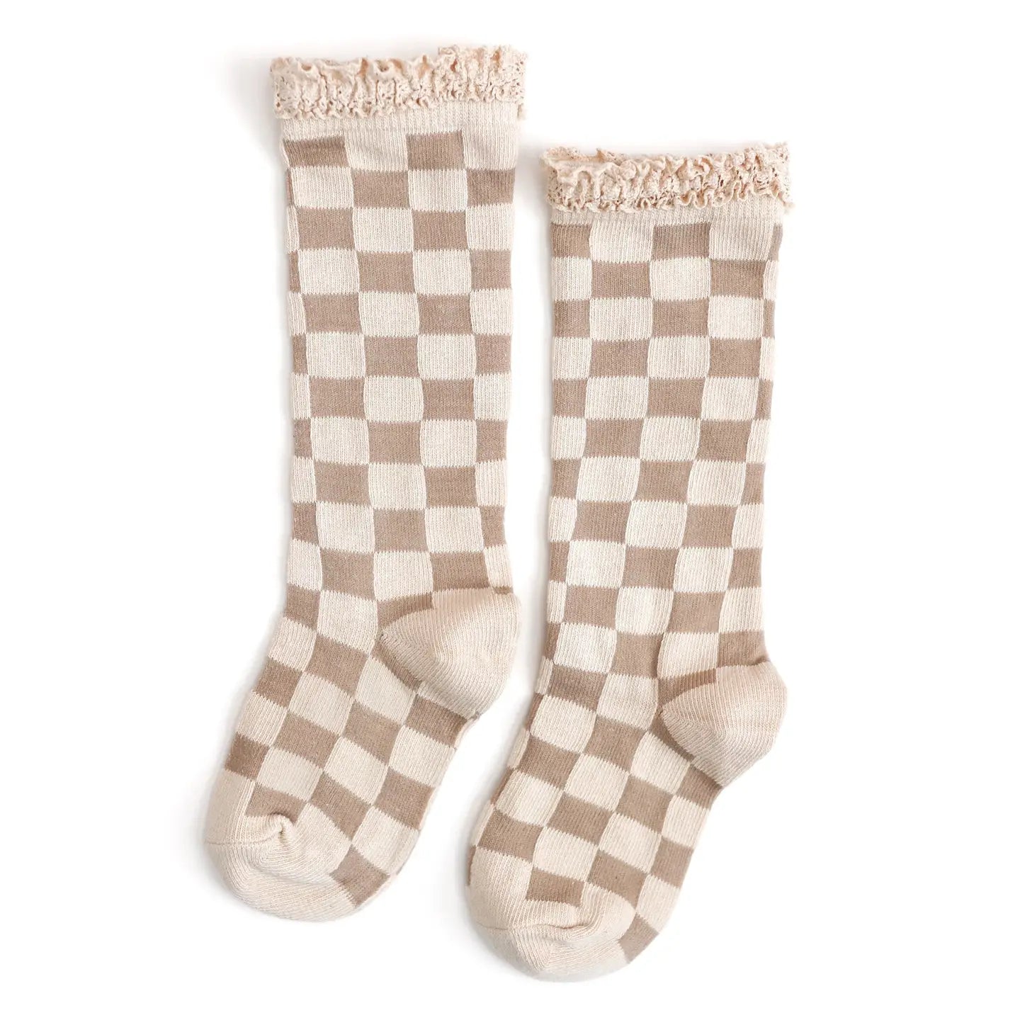 Little Stocking Co. Checkered Lace Socks