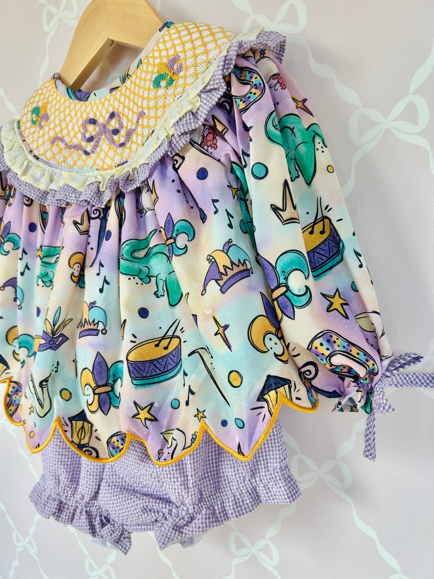 Mardi Gras Bloomer Set