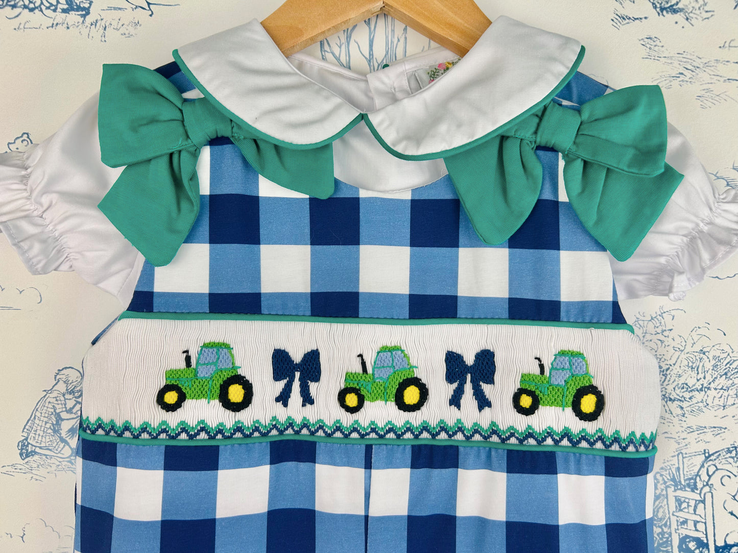 Tractor Girls Overalls Set