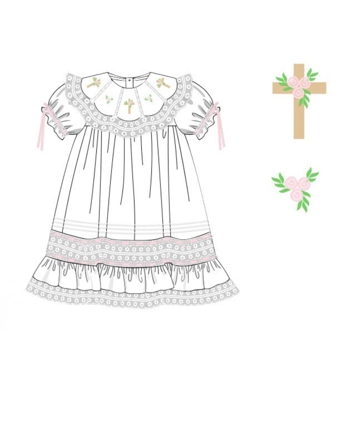 PO0315 Heavenly Blooms Dress PREORDER