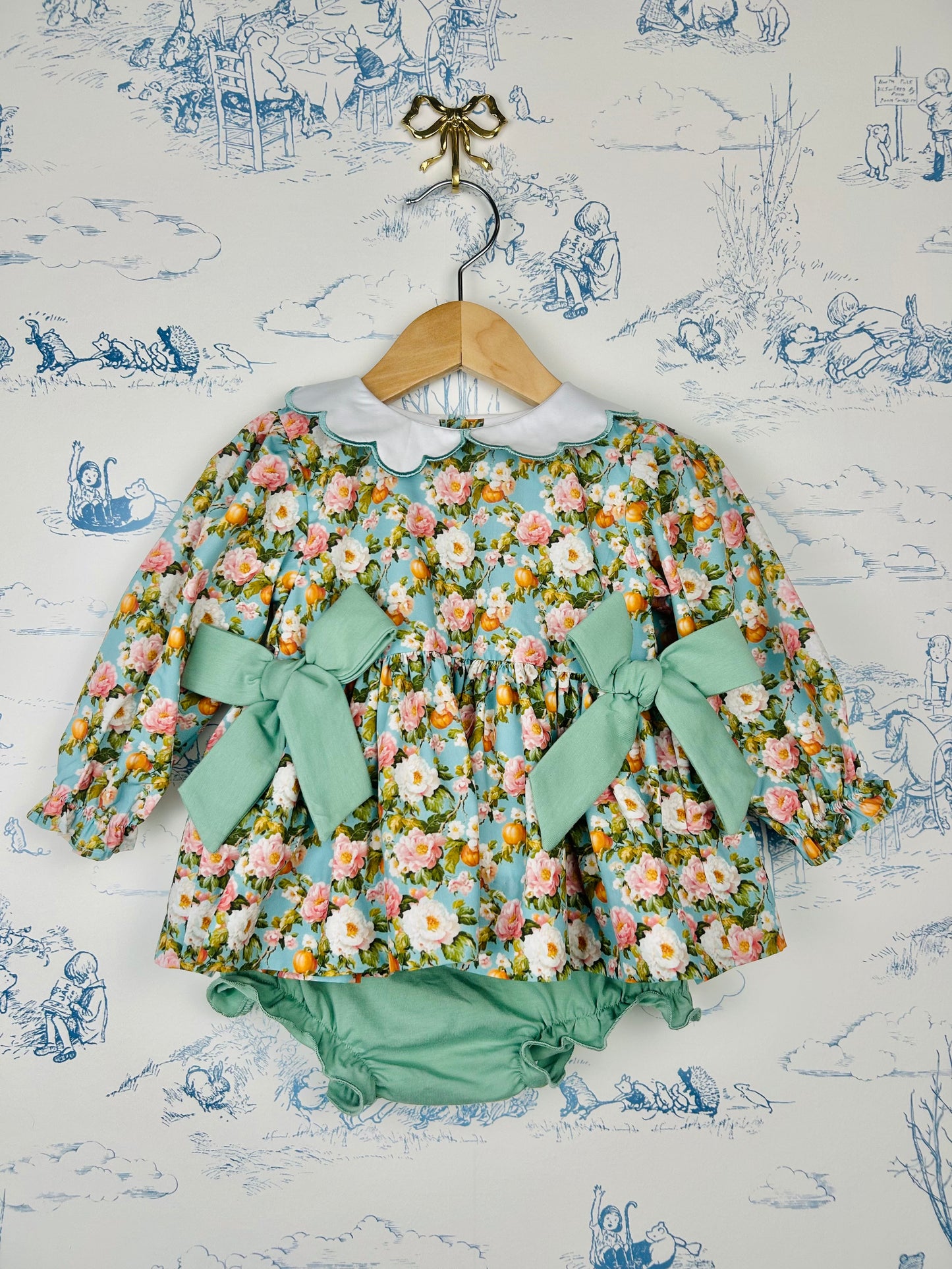 Sage Pumpkin Bloomer Set