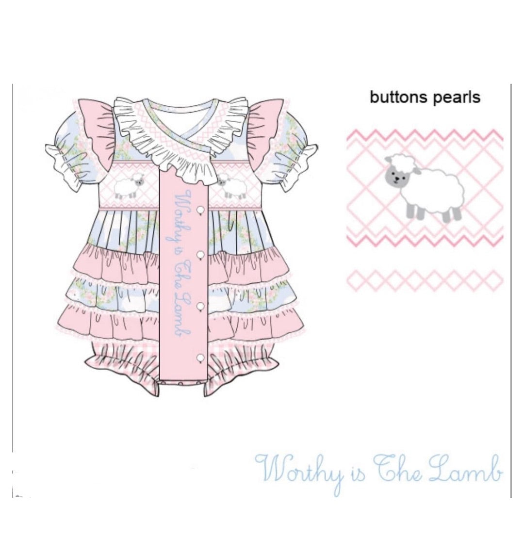 PO0315 Worthy Is The Lamb Skirted Bubble PREORDER