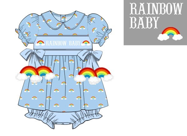 PO0315 Rainbow Baby Skirted Bubble PREORDER