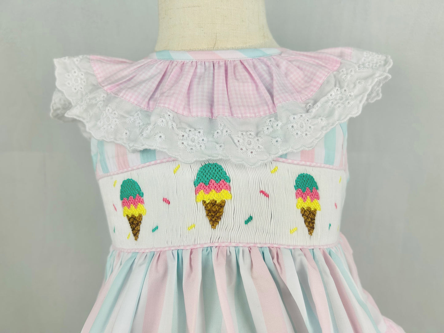 Ice Cream Bubble Shorts Set