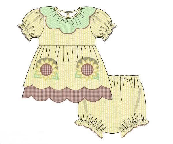 Sunflower Bloomer Set