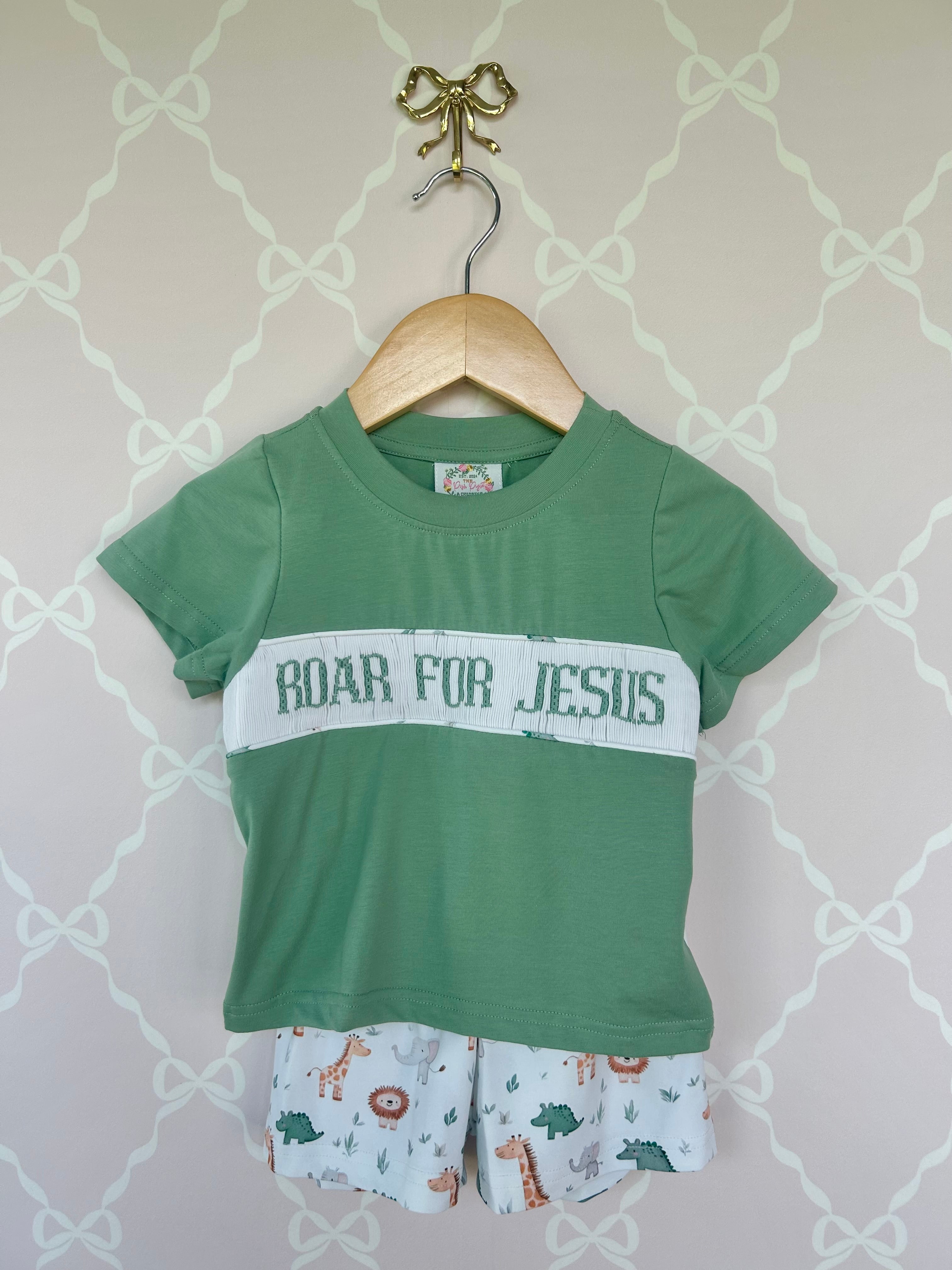 Roar For Jesus Boys Short Set