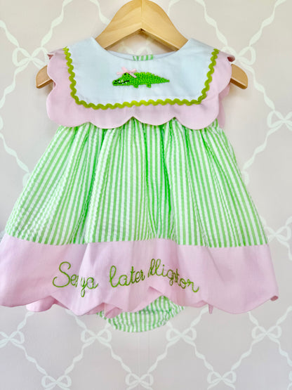 PREORDER See Ya Later Alligator Bloomer Set ETA: OCTOBER