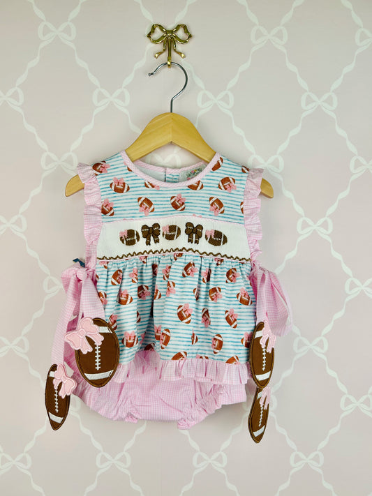 Football and Bows Apron Set