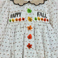 Happy Fall Swiss dot Bloomer Set