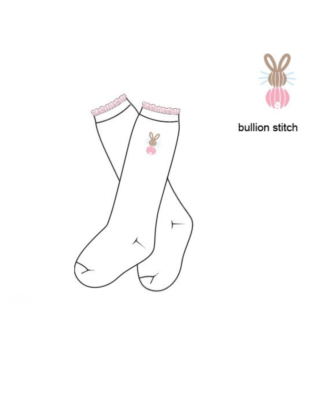 PO0315 Bunny Heirloom Socks PREORDER
