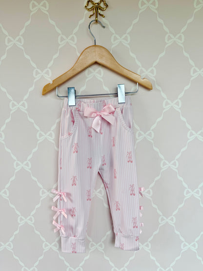 Pink Bow Jogger Pants