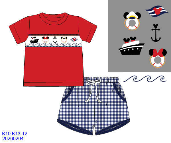 Magical Cruise Boys Short Set