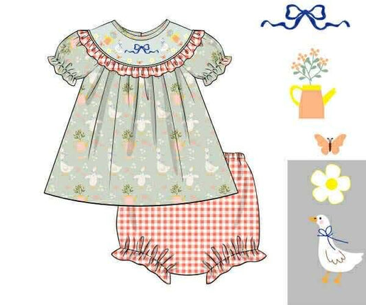 PO1230 Goose and Bows Bloomer Set PREORDER