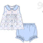 PO1230 Spring Floral and Bows Bloomer Set PREORDER