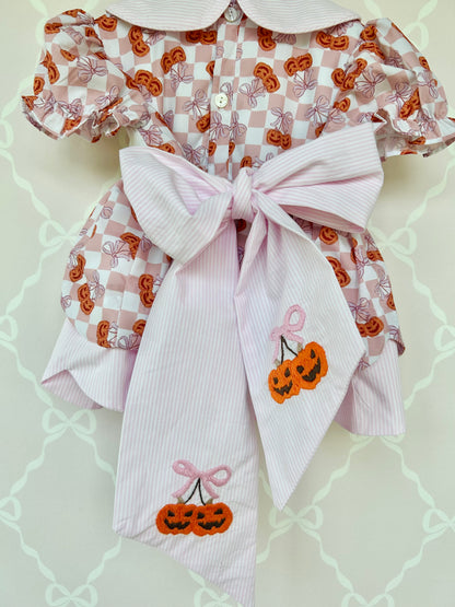 Pumpkin & Bows Bloomer Set