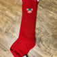 Mouse Peppermint Embroidered Socks