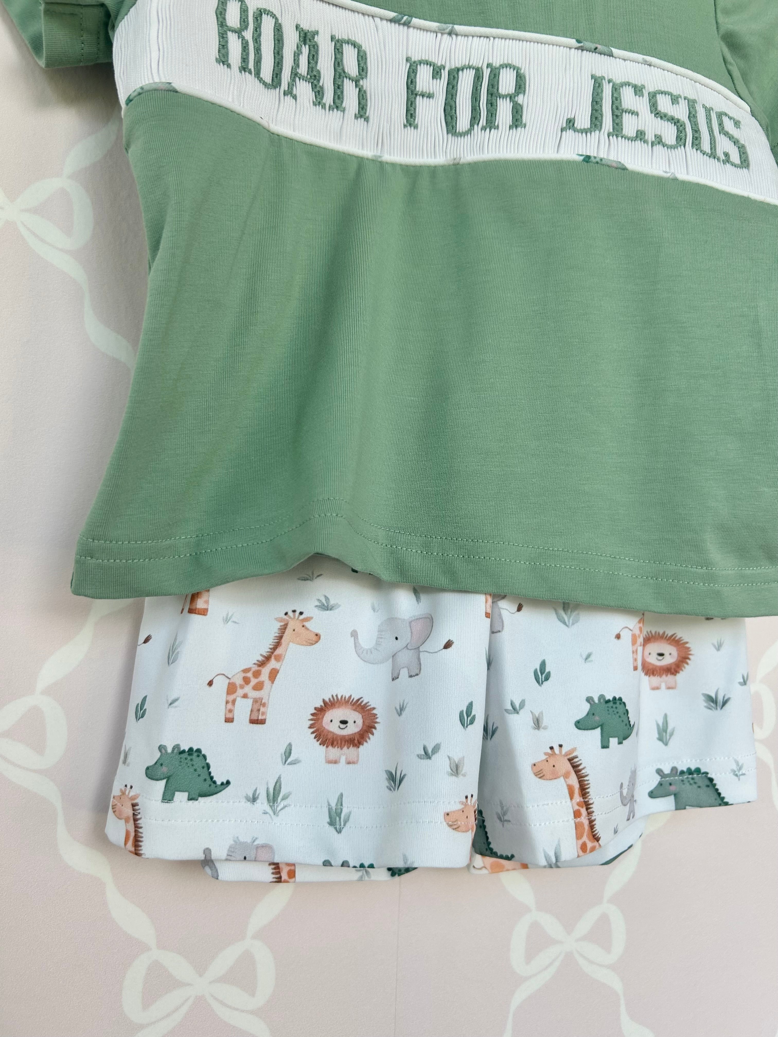 Roar For Jesus Boys Short Set