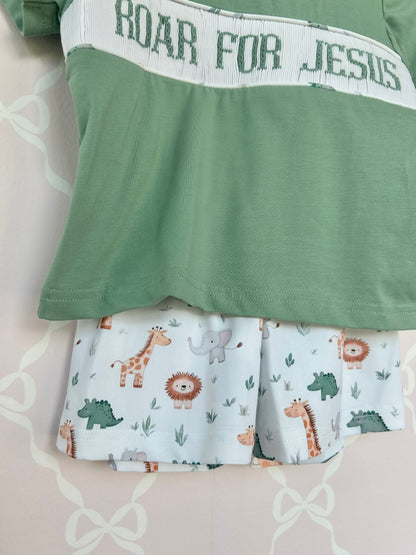 Roar For Jesus Boys Short Set