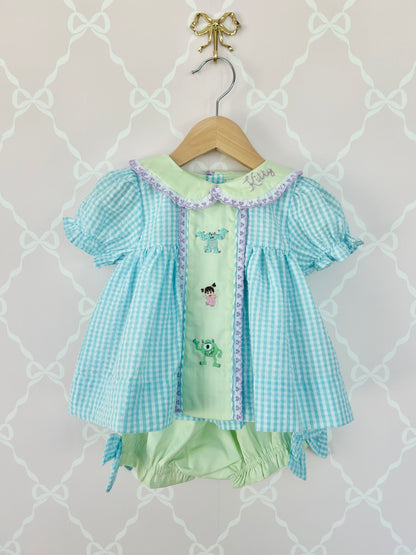 Mini Monster Bloomer Set