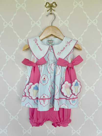 ‘Tis So Sweet Bubble Short Set
