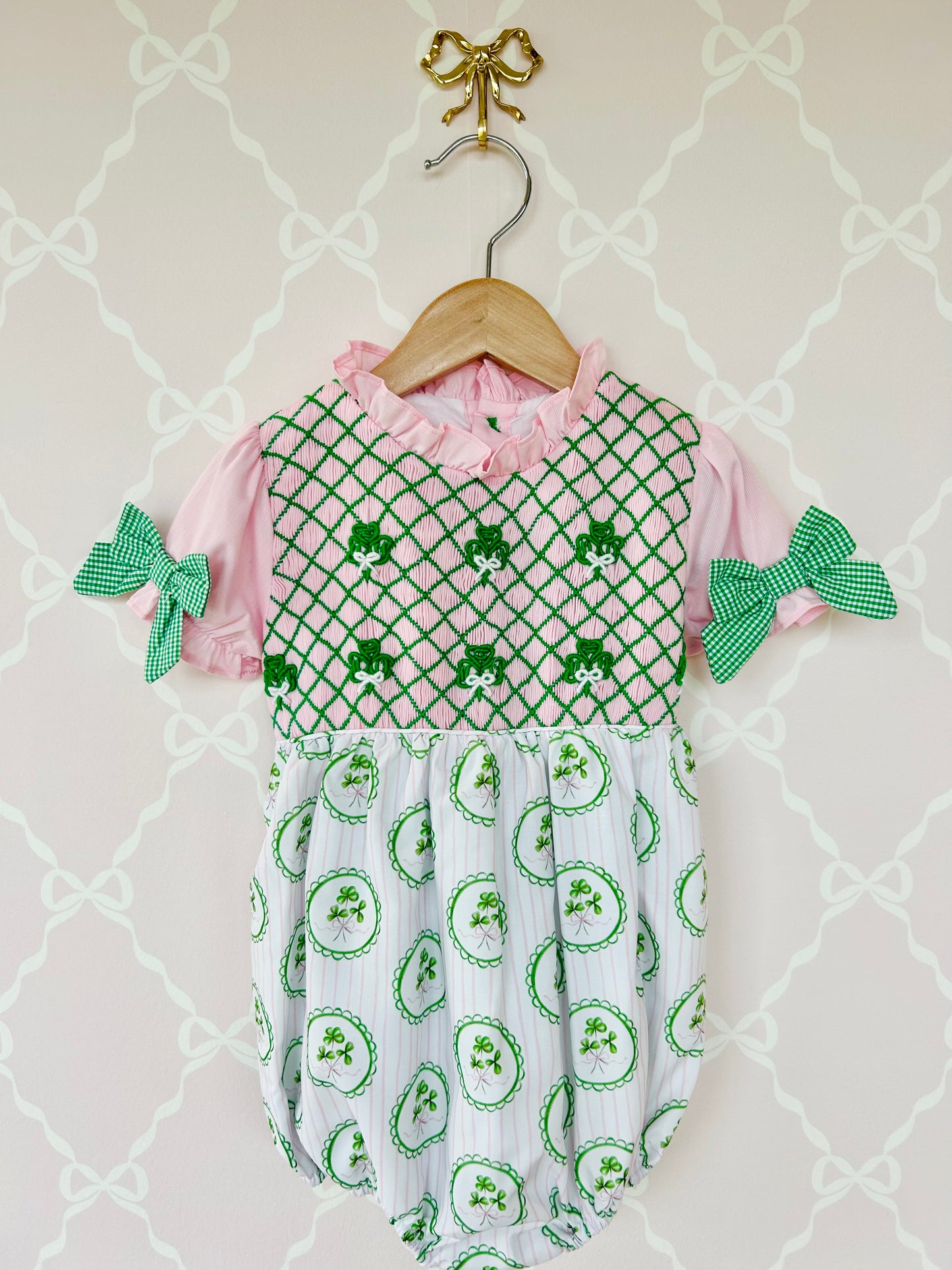 Lucky Lady Smocked Bubble