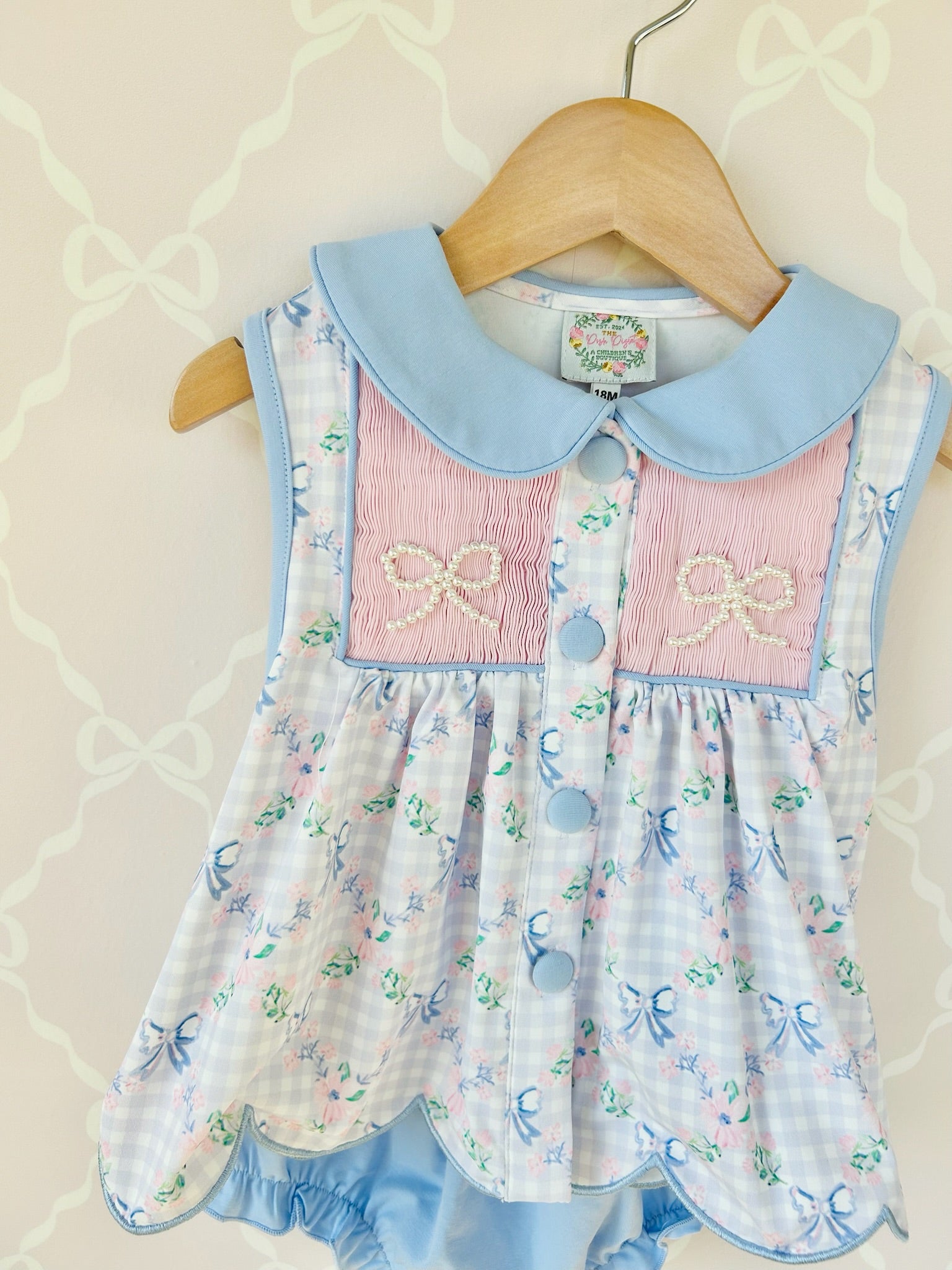 Spring Floral and Bows Bloomer Set