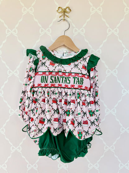 On Santa’s Tab Bloomer Set