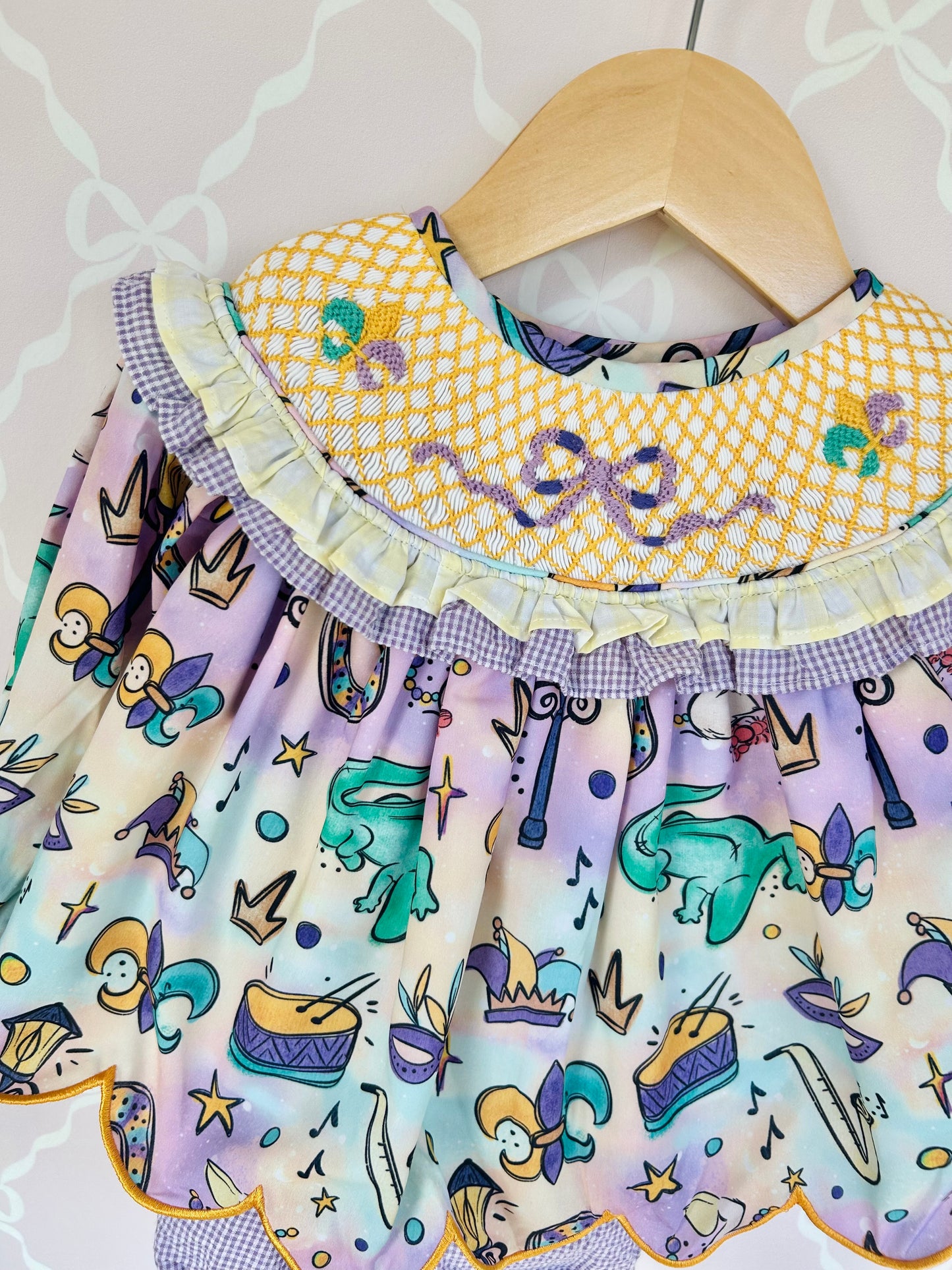 Mardi Gras Bloomer Set