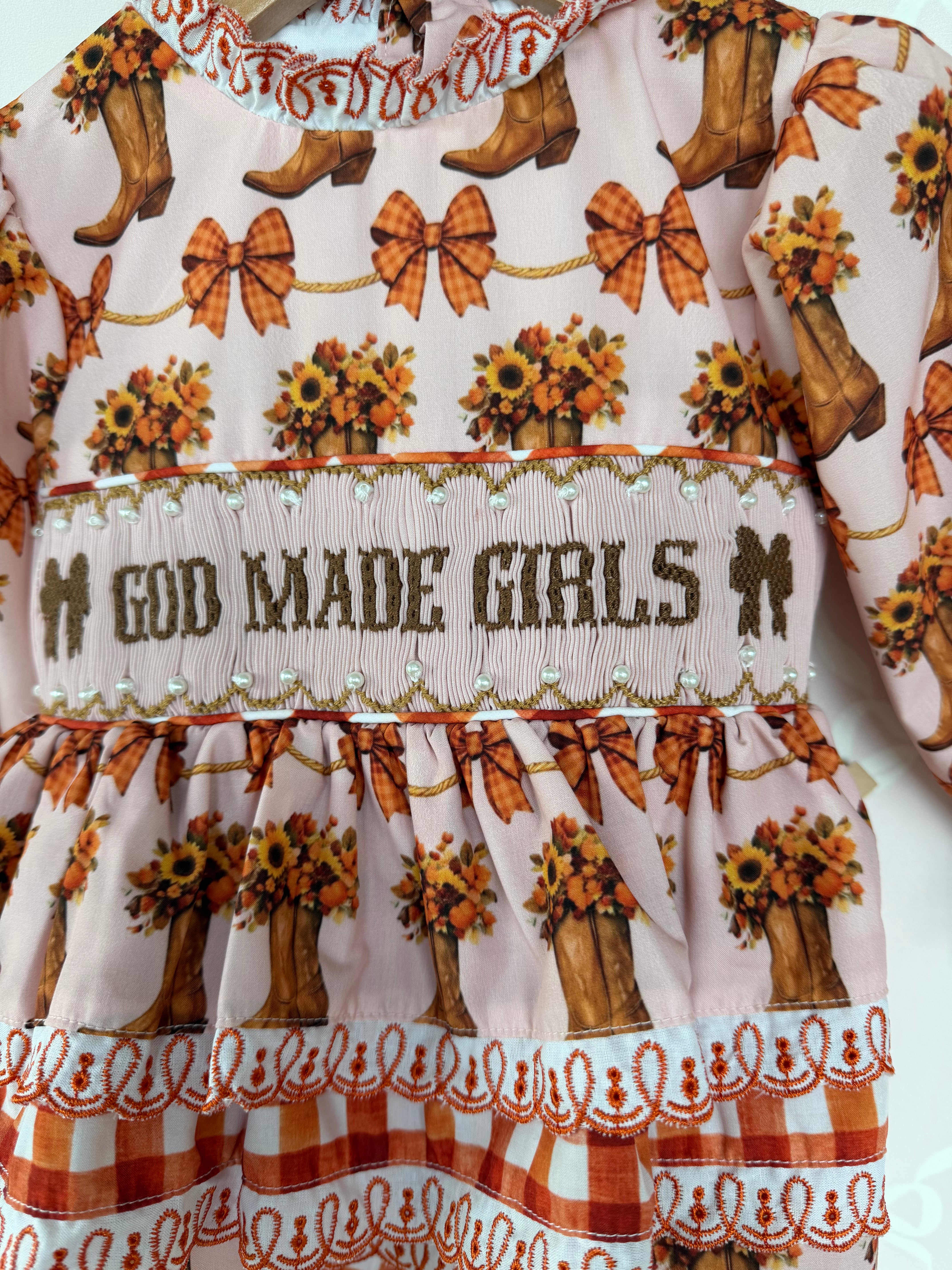 God Made Girls Fall Bloomer Set