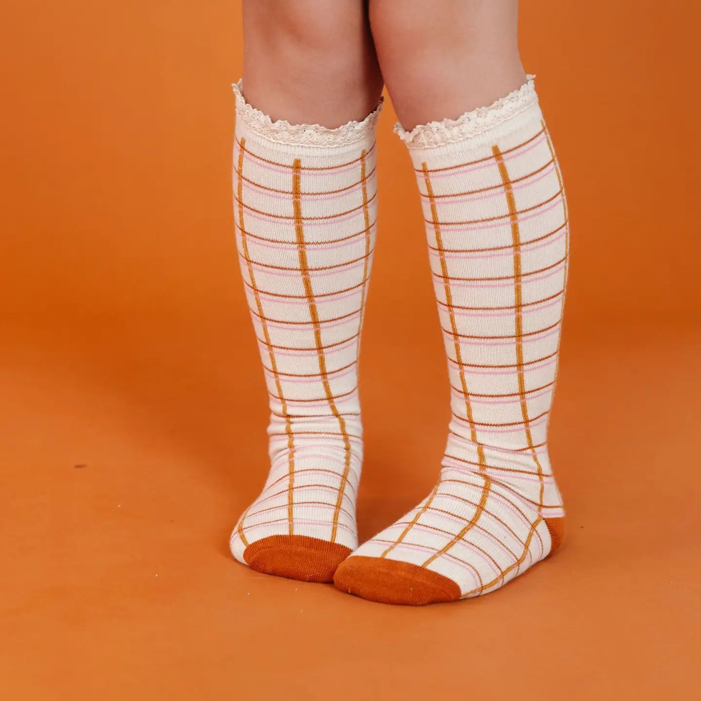 Little Stocking Co. Fall Grid Socks