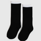 Little Stocking Co Black/White Knee Socks