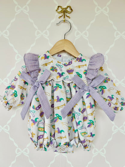 Mardi Gras Bow Bubble