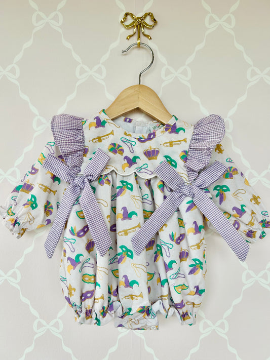 Mardi Gras Bow Bubble