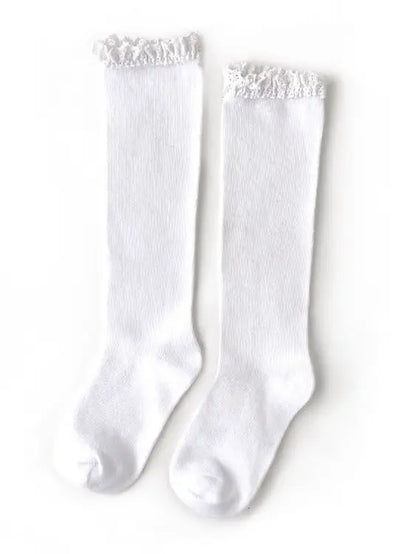 Little Stocking Co. White Lace Socks