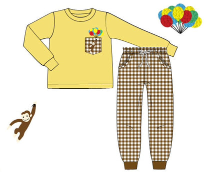 Curious Monkey Boys Pant Set