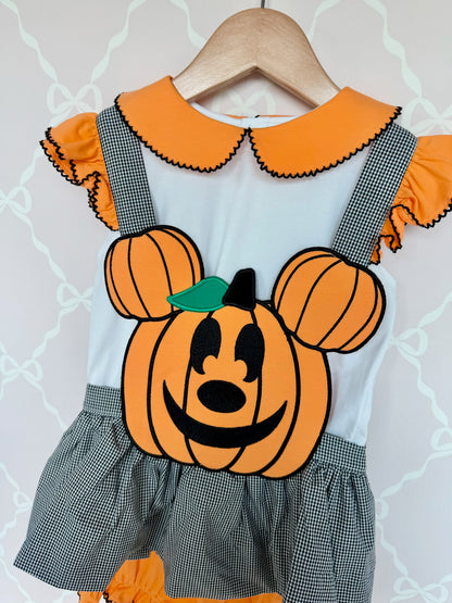 Pumpkin Mouse Bloomer Set
