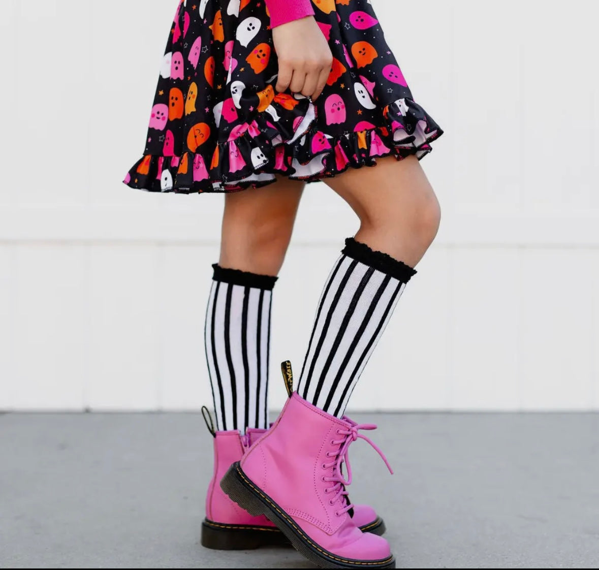 Little Stocking Co. Vertical Stripe Knee Socks