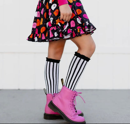 Little Stocking Co. Vertical Stripe Knee Socks