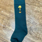 Christmas Story Embroidered Socks- green