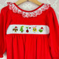 Grinch Smocked Girls Romper