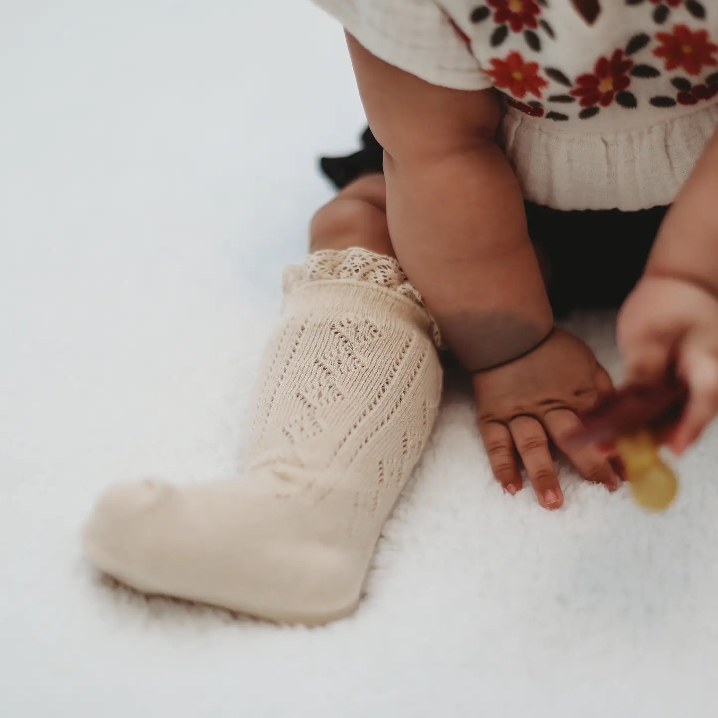 Little Stocking Co. Vanilla Lace Socks