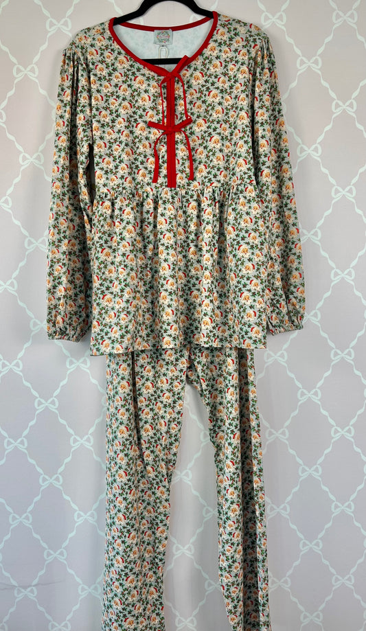 Vintage Santa Mom Pajamas