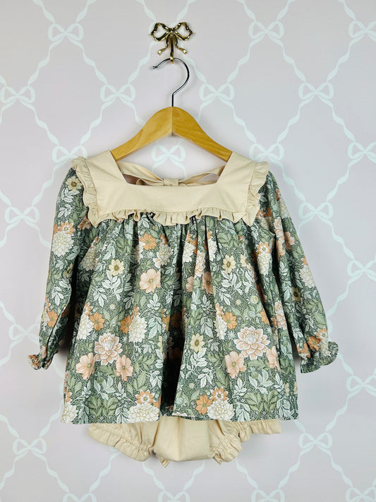 Sage Floral Bloomer