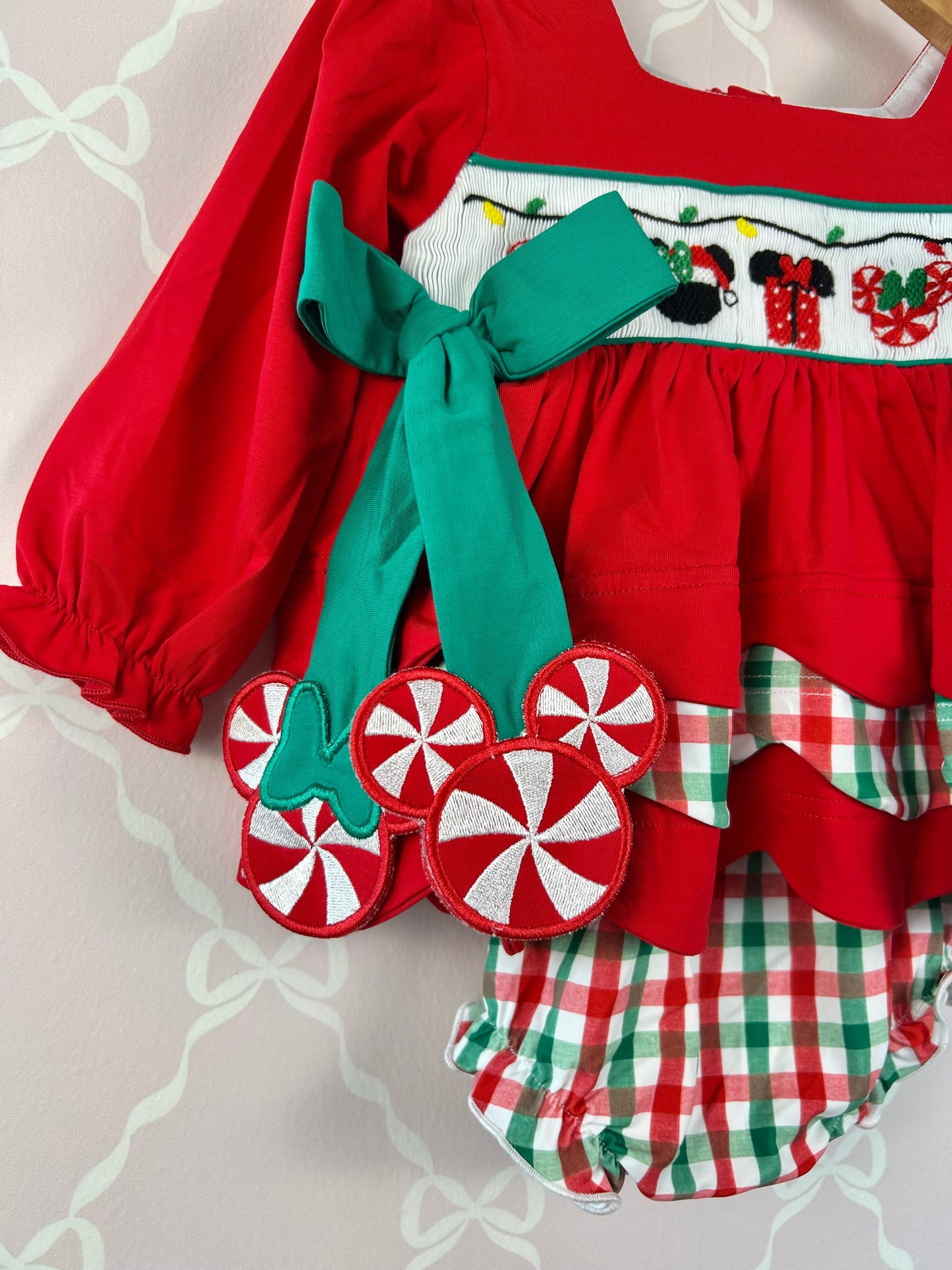 Mouse Peppermint Girls Bloomer Set