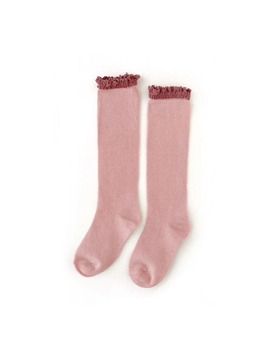Little Stocking Co. Blush and Mauve Socks