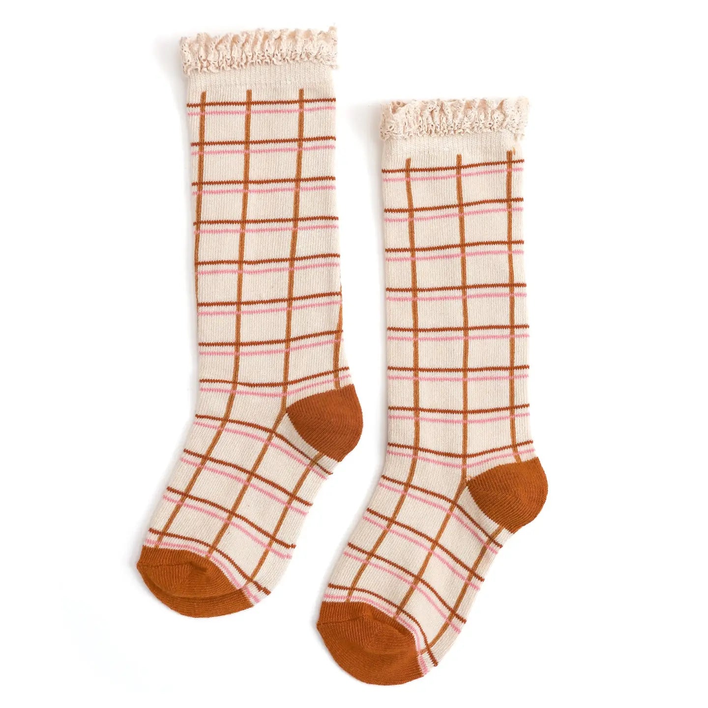 Little Stocking Co. Fall Grid Socks