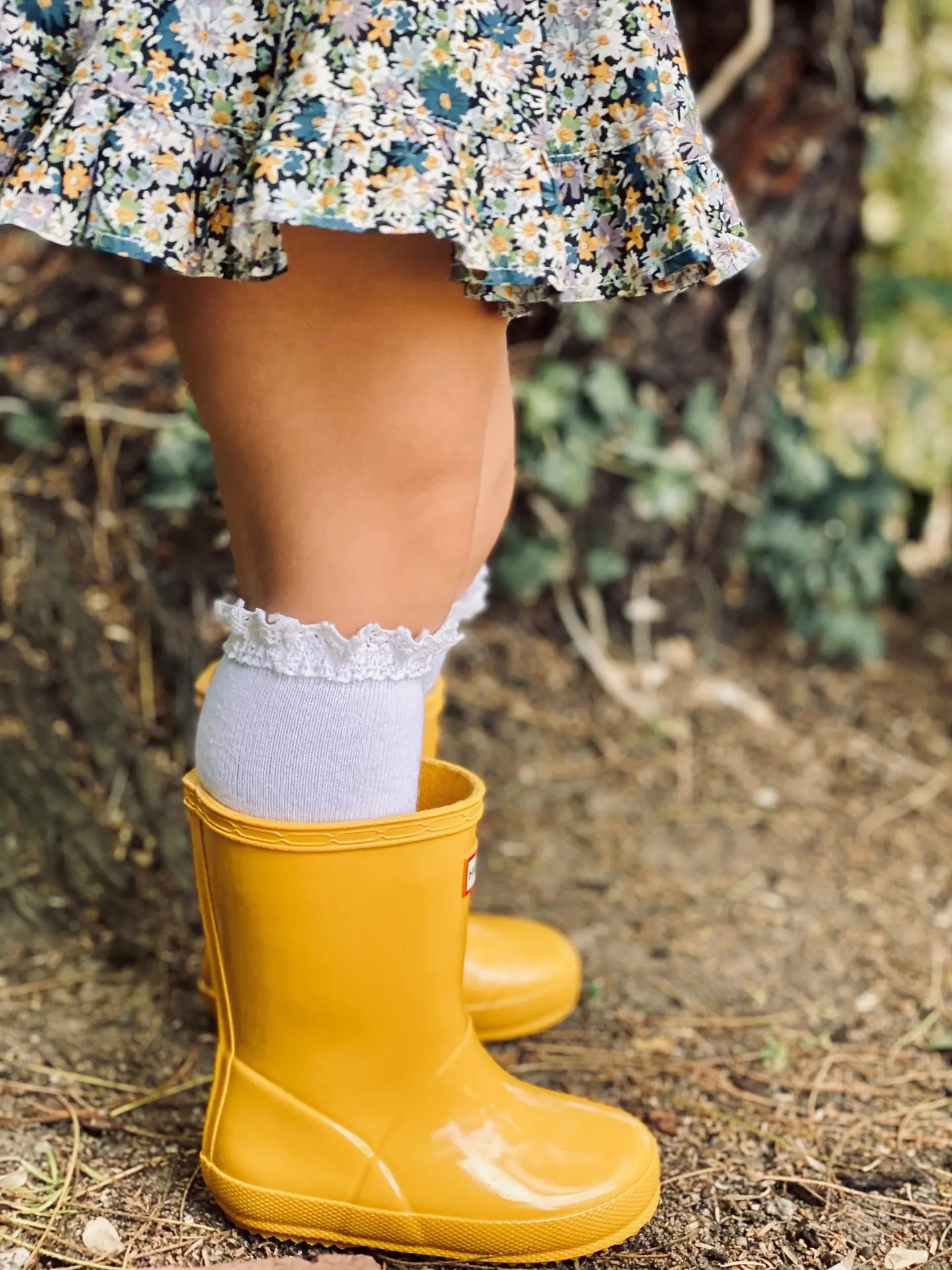 Little Stocking Co. White Lace Socks